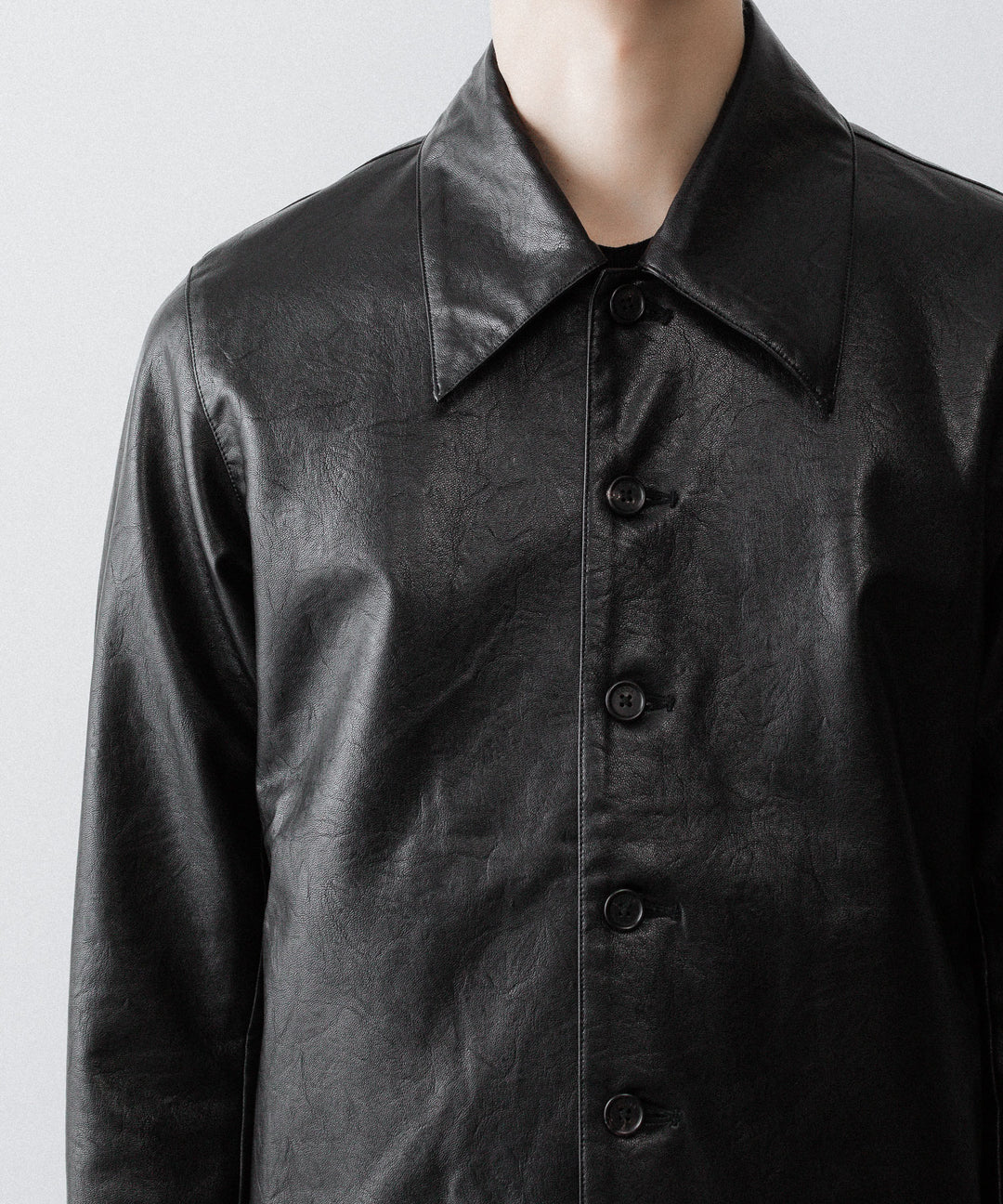 CODA コーダ BLACK SYNTHETIC LEATHER CUT OUT TIERED JACKETのBLACK 公式通販サイトsession福岡セレクトショップ