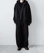 画像をギャラリービューアに読み込む, ssstein(シュタイン)のYAK/COTTON SWEAT ZIP HOODY - BLACKの公式通販サイトsession福岡セレクトショップ
