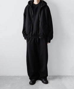 ssstein / シュタイン】YAK/COTTON SWEAT ZIP HOODY - BLACK | 公式 
