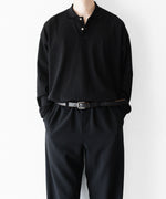 画像をギャラリービューアに読み込む, INTÉRIM - インテリムのHIGH GAUGE SEA ISLAND PIQUE HYPER BIG LONG POLOのBLACK公式通販サイトsession福岡セレクトショップ
