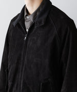 画像をギャラリービューアに読み込む, ssstein(シュタイン)のCOW NUBUCK SWING TOP JACKET - BLACKの公式通販サイトsession福岡セレクトショップ
