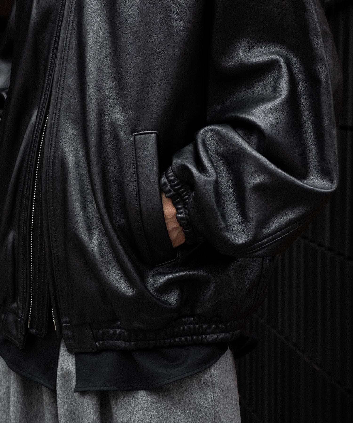 ssstein(シュタイン)のSHEEP LEATHER STAND COLLAR JACKET - BLACKの公式通販サイトsession福岡セレクトショップ