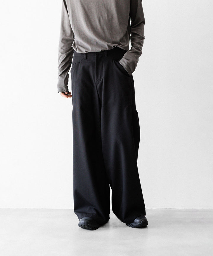 OPPOSE DUALITY オポーズデュアリティのSUB ONG WOOL TRSのBLACKのBLACK 公式通販サイトsession福岡セレクトショップ