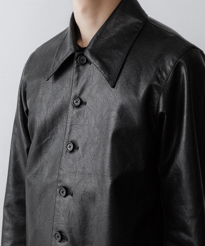 CODA コーダ BLACK SYNTHETIC LEATHER CUT OUT TIERED JACKETのBLACK 公式通販サイトsession福岡セレクトショップ