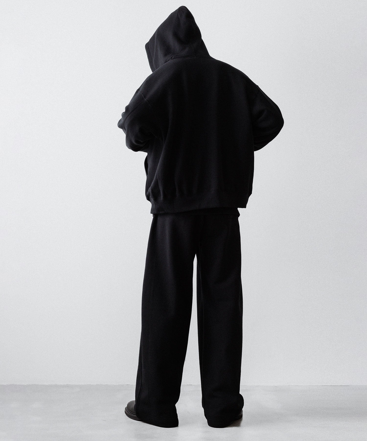 スウェット URU Exclusive YAK/Cotton SWEAT ssstein / シュタイン】YAK/COTTON SWEAT EASY TROUSERS - BLACK