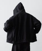 画像をギャラリービューアに読み込む, ssstein(シュタイン)のYAK/COTTON SWEAT ZIP HOODY - BLACKの公式通販サイトsession福岡セレクトショップ
