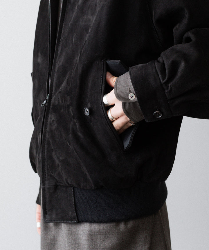 ssstein(シュタイン)のCOW NUBUCK SWING TOP JACKET - BLACKの公式通販サイトsession福岡セレクトショップ
