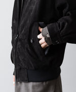画像をギャラリービューアに読み込む, ssstein(シュタイン)のCOW NUBUCK SWING TOP JACKET - BLACKの公式通販サイトsession福岡セレクトショップ
