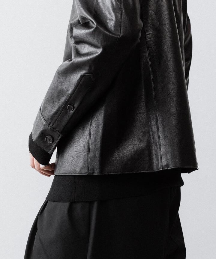 CODA コーダ BLACK SYNTHETIC LEATHER CUT OUT TIERED JACKETのBLACK 公式通販サイトsession福岡セレクトショップ