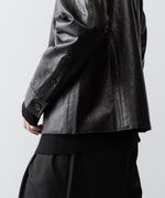 画像をギャラリービューアに読み込む, CODA コーダ BLACK SYNTHETIC LEATHER CUT OUT TIERED JACKETのBLACK 公式通販サイトsession福岡セレクトショップ

