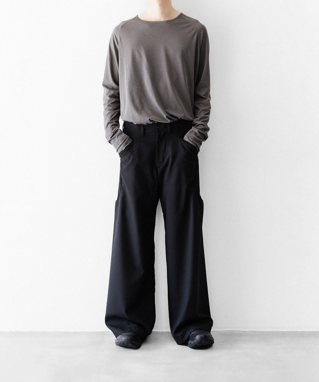 OPPOSE DUALITY オポーズデュアリティのSUB ONG WOOL TRSのBLACKのBLACK 公式通販サイトsession福岡セレクトショップ