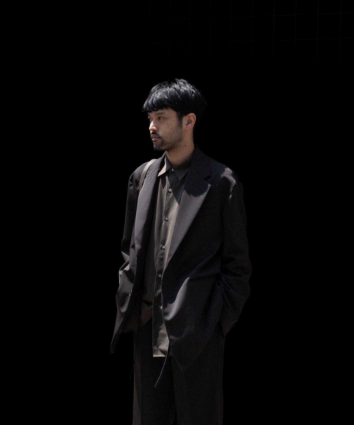 ssstein / シュタイン】OVERSIZED SINGLE BREASTED LONG JACKET - GREY