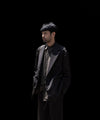 【ssstein】OVERSIZED SINGLE BREASTED LONG JACKET - GREY KHAKI