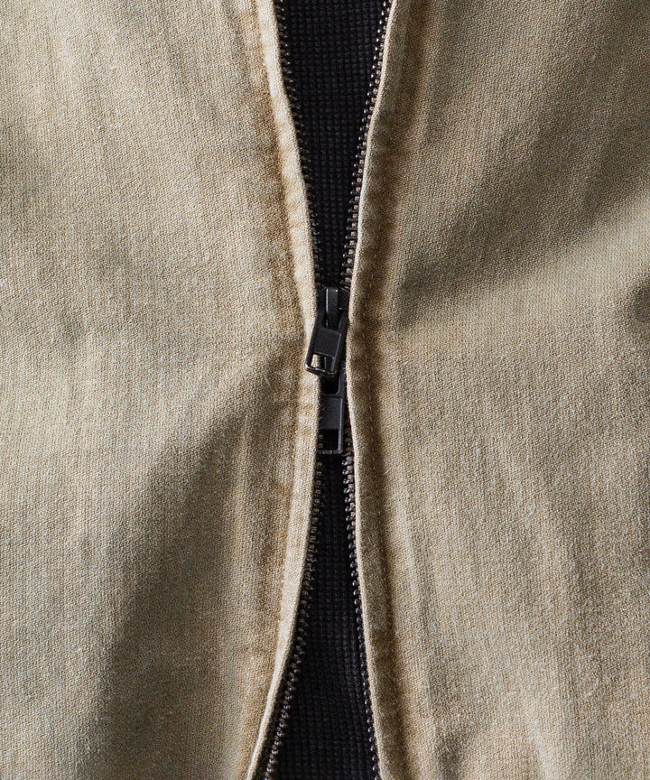 【ssstein】SULFUR DYED WHIP CORD VINTAGE ZIP JACKET - KHAKI