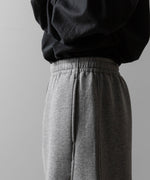 画像をギャラリービューアに読み込む, ssstein(シュタイン)のCOTTON DOUBLE KNIT TWIST SEAM PANTS - TOP GREYの公式通販サイトsession福岡セレクトショップ
