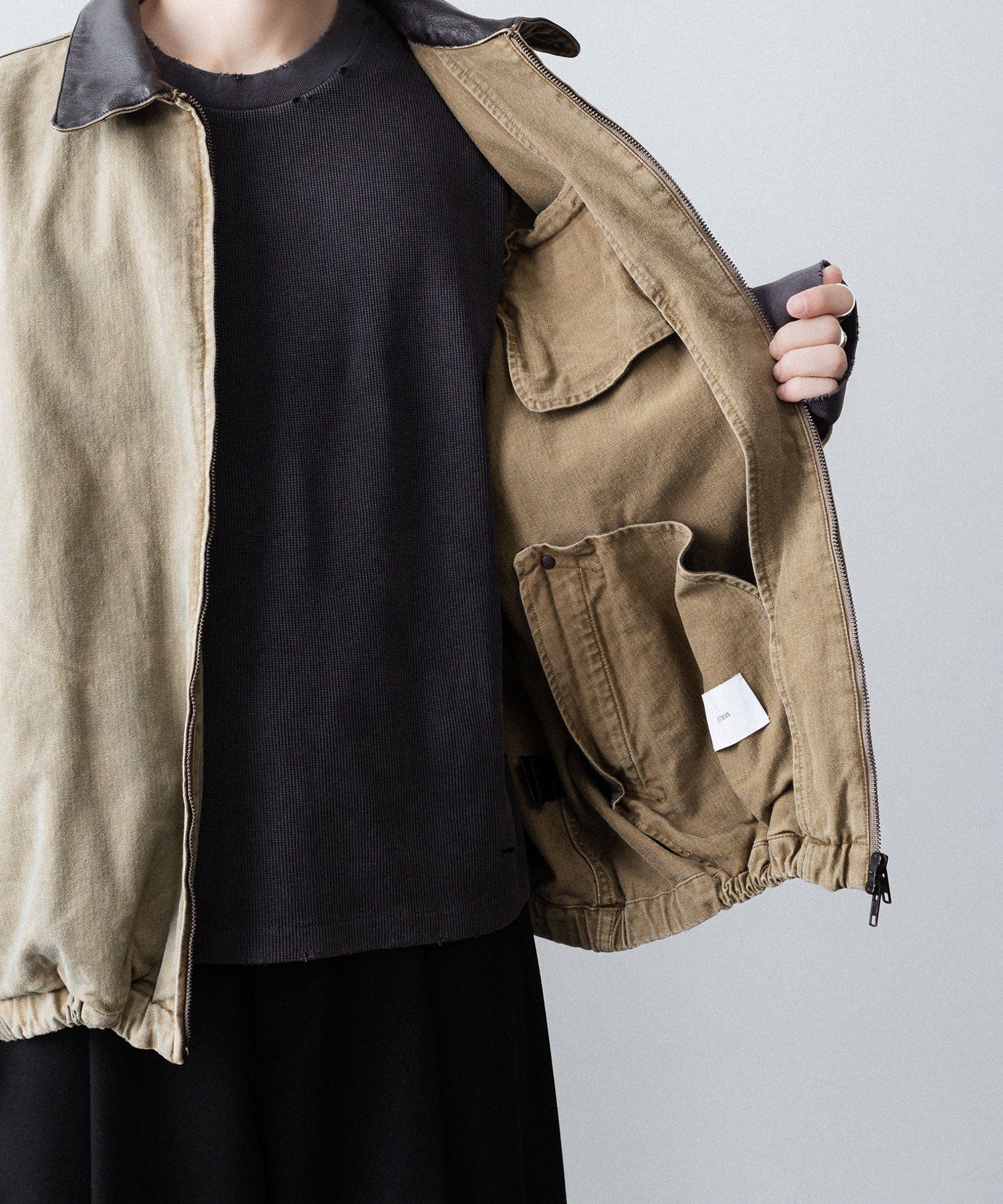 ssstein / シュタイン】SULFUR DYED WHIP CORD VINTAGE ZIP JACKET