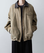 画像をギャラリービューアに読み込む, 【ssstein】SULFUR DYED WHIP CORD VINTAGE ZIP JACKET - KHAKI
