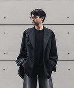 画像をギャラリービューアに読み込む, ssstein(シュタイン)のOVERSIZED SINGLE BREASTED LONG JACKET - BLACKの公式通販サイトsession福岡セレクトショップ
