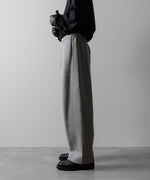 画像をギャラリービューアに読み込む, ssstein(シュタイン)のCOTTON DOUBLE KNIT TWIST SEAM PANTS - TOP GREYの公式通販サイトsession福岡セレクトショップ
