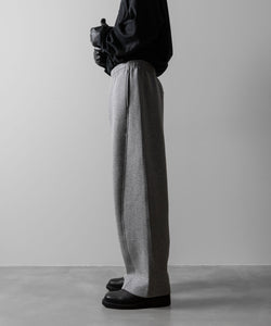 ssstein(シュタイン)のCOTTON DOUBLE KNIT TWIST SEAM PANTS - TOP GREYの公式通販サイトsession福岡セレクトショップ