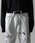 画像をギャラリービューアに読み込む, 【INTÉRIM】MILK PAINT WWII 1943 HEAVY KIBATA SHUTTLE DENIM JEANS - P.B.WHITE
