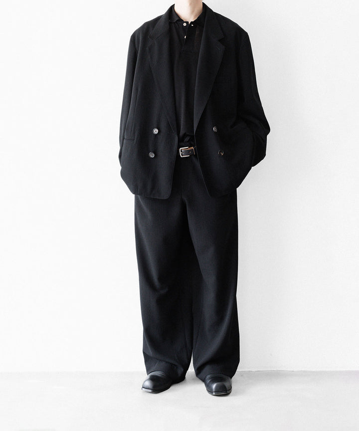 INTÉRIM - インテリムのHIGH GAUGE SEA ISLAND PIQUE HYPER BIG LONG POLOのBLACK公式通販サイトsession福岡セレクトショップ