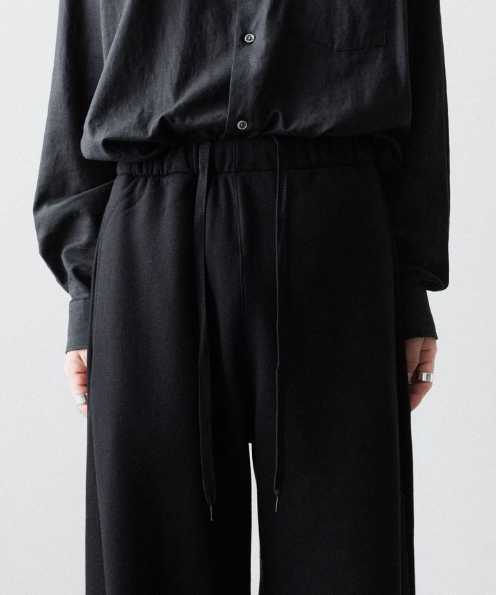 ssstein(シュタイン)のYAK/COTTON SWEAT EASY TROUSERS - BLACKの公式通販サイトsession福岡セレクトショップ