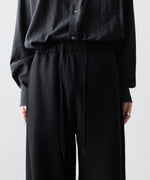 画像をギャラリービューアに読み込む, ssstein(シュタイン)のYAK/COTTON SWEAT EASY TROUSERS - BLACKの公式通販サイトsession福岡セレクトショップ
