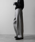 画像をギャラリービューアに読み込む, ssstein(シュタイン)のCOTTON DOUBLE KNIT TWIST SEAM PANTS - TOP GREYの公式通販サイトsession福岡セレクトショップ
