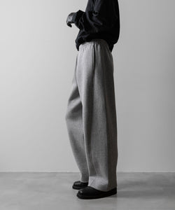 ssstein(シュタイン)のCOTTON DOUBLE KNIT TWIST SEAM PANTS - TOP GREYの公式通販サイトsession福岡セレクトショップ