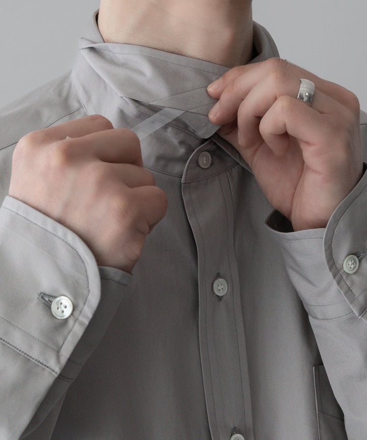 INTÉRIM - インテリムの120/2 SUPIMA HIGH COUNT BROAD VINTAGE DRESS WORK SHIRT - GRAY公式通販サイトsession福岡セレクトショップ