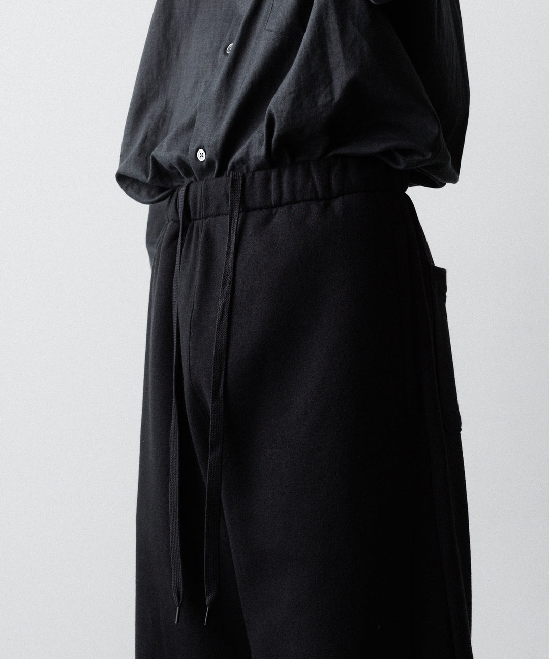 ssstein(シュタイン)のYAK/COTTON SWEAT EASY TROUSERS - BLACKの公式通販サイトsession福岡セレクトショップ