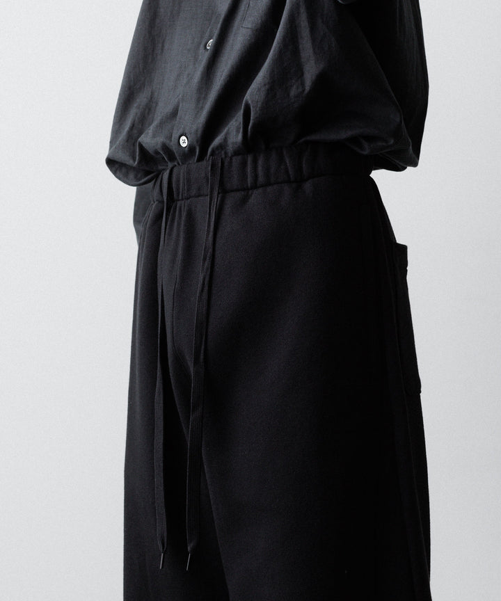 ssstein(シュタイン)のYAK/COTTON SWEAT EASY TROUSERS - BLACKの公式通販サイトsession福岡セレクトショップ