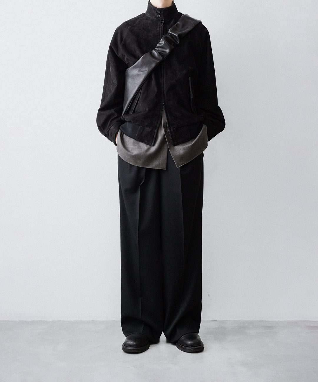 ssstein(シュタイン)のCOW NUBUCK SWING TOP JACKET - BLACKの公式通販サイトsession福岡セレクトショップ