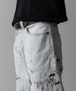 【INTÉRIM】MILK PAINT WWII 1943 HEAVY KIBATA SHUTTLE DENIM JEANS - P.B.WHITE