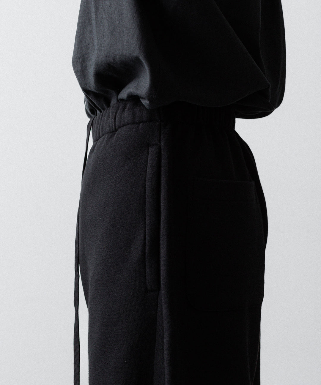 ssstein(シュタイン)のYAK/COTTON SWEAT EASY TROUSERS - BLACKの公式通販サイトsession福岡セレクトショップ