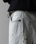 画像をギャラリービューアに読み込む, 【INTÉRIM】MILK PAINT WWII 1943 HEAVY KIBATA SHUTTLE DENIM JEANS - P.B.WHITE
