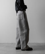 画像をギャラリービューアに読み込む, ssstein(シュタイン)のCOTTON DOUBLE KNIT TWIST SEAM PANTS - TOP GREYの公式通販サイトsession福岡セレクトショップ
