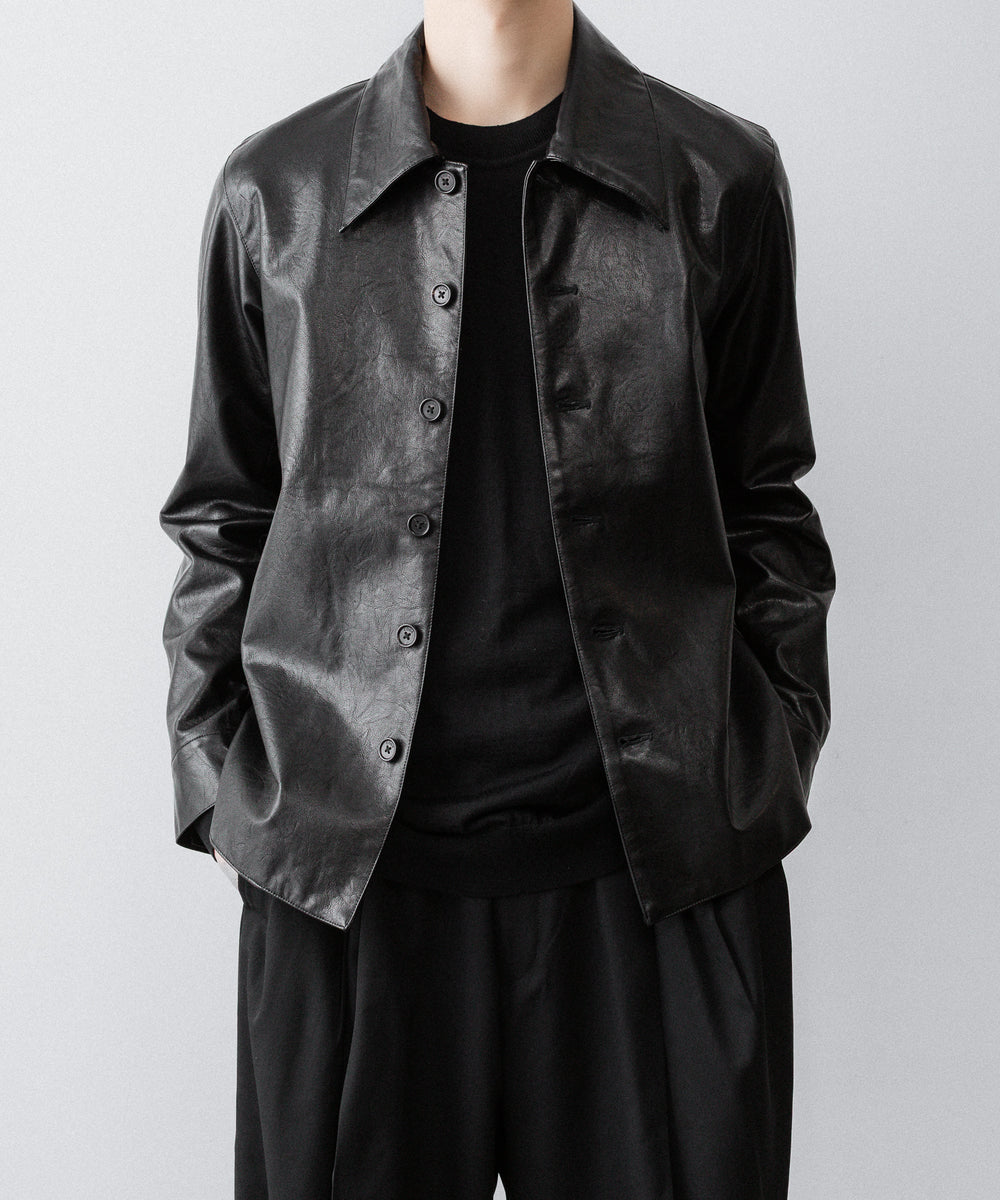CODA コーダ BLACK SYNTHETIC LEATHER CUT OUT TIERED JACKETのBLACK 公式通販サイトsession福岡セレクトショップ