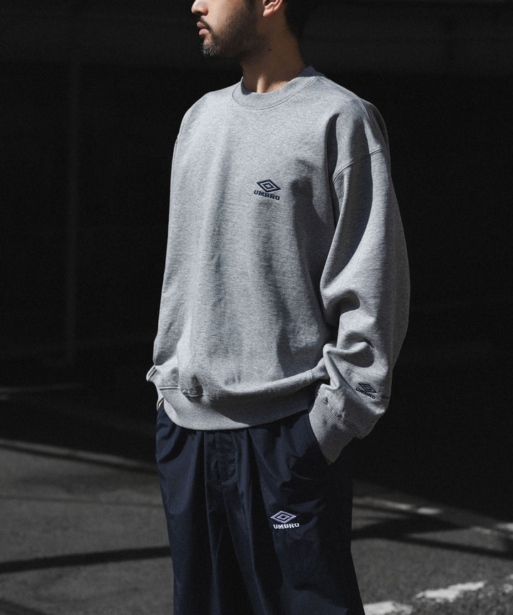 【ssstein × UMBRO】HIGH GAUGE COTTON SWEAT LS - GREY