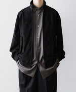 画像をギャラリービューアに読み込む, ssstein(シュタイン)のCOW NUBUCK SWING TOP JACKET - BLACKの公式通販サイトsession福岡セレクトショップ
