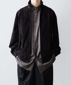 ssstein / シュタイン】COW NUBUCK SWING TOP JACKET - BLACK | 公式