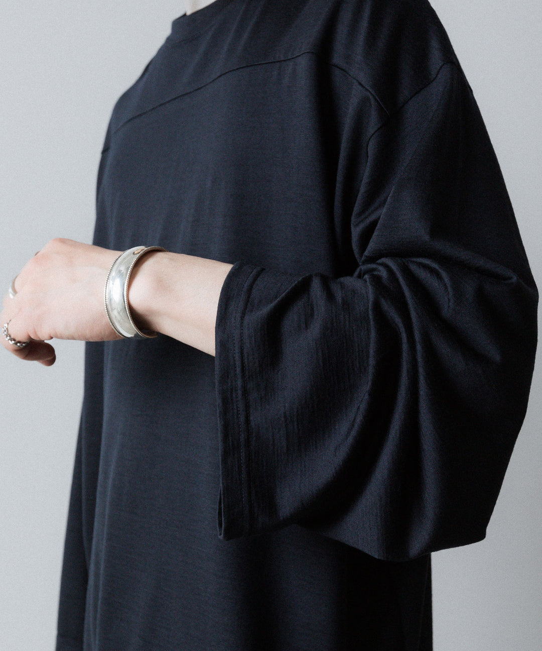 INTÉRIM インテリムの HYPER BIG EXTRA FINE MERINO WOOL JERSEY FOOTBALL L/S TEEのD.NAVY公式通販サイトsession福岡セレクトショップ