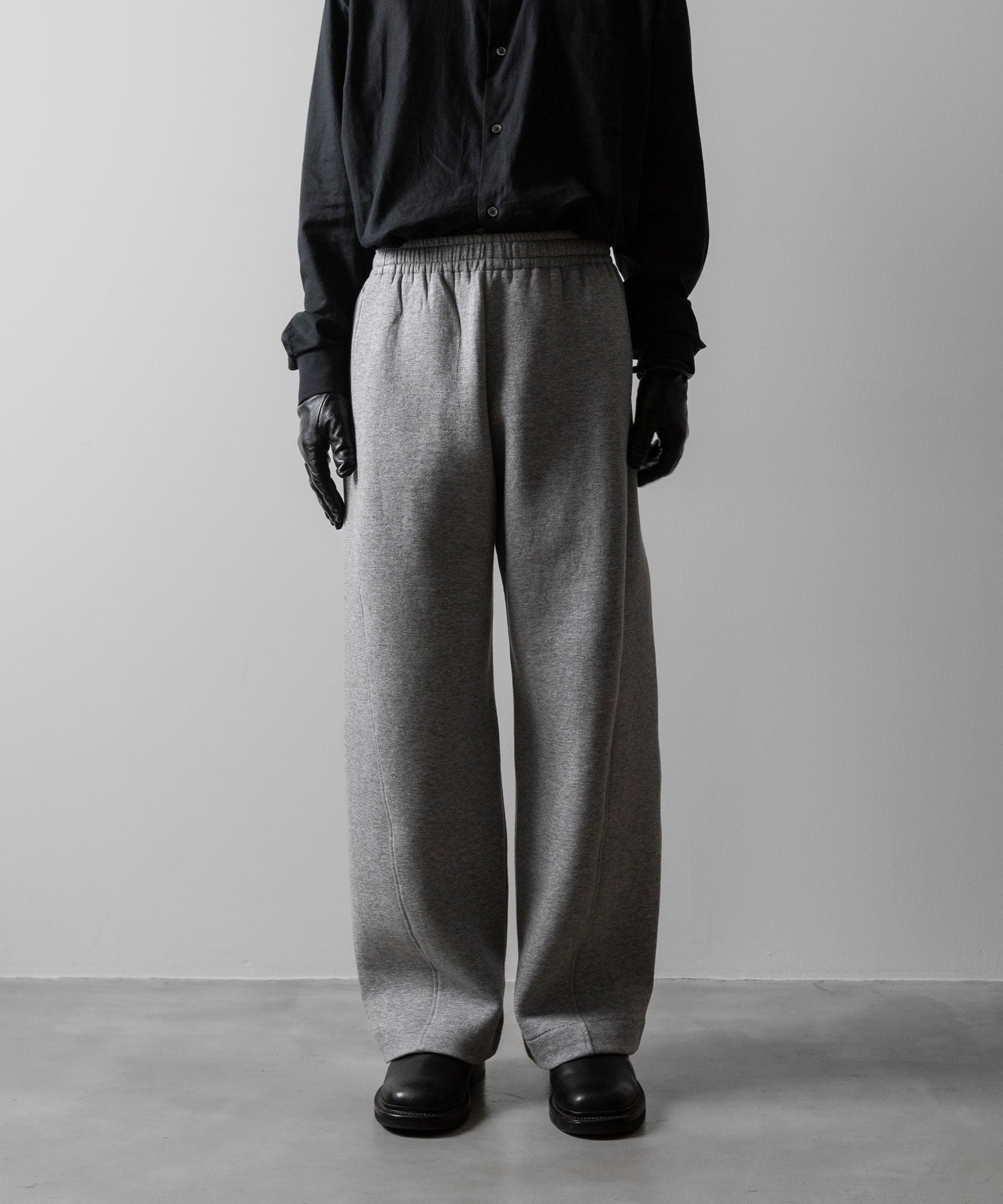 ssstein(シュタイン)のCOTTON DOUBLE KNIT TWIST SEAM PANTS - TOP GREYの公式通販サイトsession福岡セレクトショップ