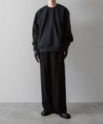 画像をギャラリービューアに読み込む, UJOH(ウジョー)のBLOUSON SLEEVE PULLOVER - BLACKの公式通販サイトsession福岡セレクトショップ
