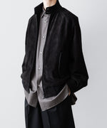 画像をギャラリービューアに読み込む, ssstein(シュタイン)のCOW NUBUCK SWING TOP JACKET - BLACKの公式通販サイトsession福岡セレクトショップ

