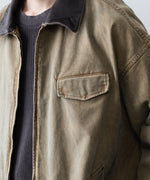 画像をギャラリービューアに読み込む, 【ssstein】SULFUR DYED WHIP CORD VINTAGE ZIP JACKET - KHAKI
