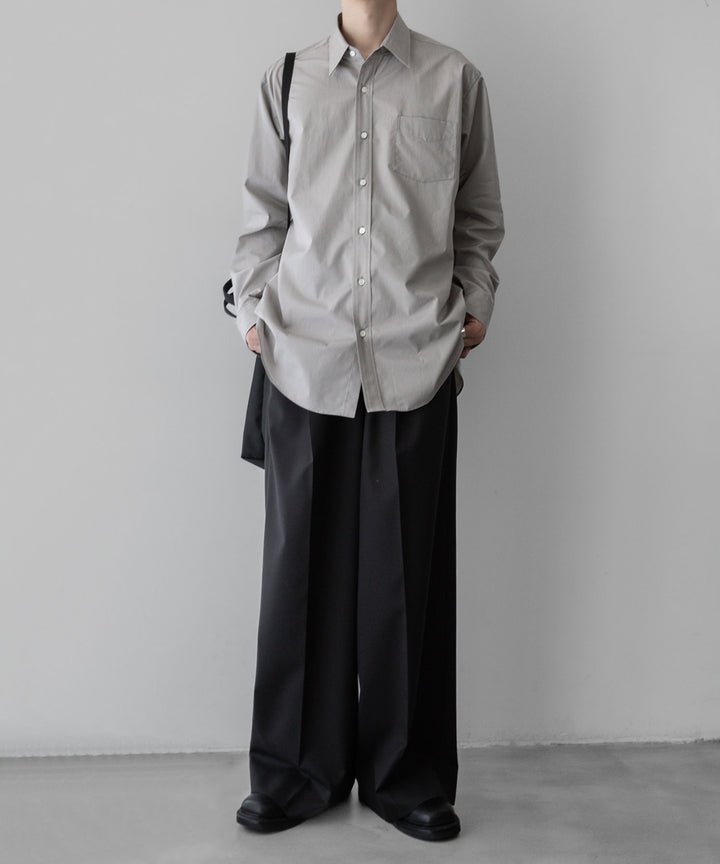 INTÉRIM - インテリムの120/2 SUPIMA HIGH COUNT BROAD VINTAGE DRESS WORK SHIRT - GRAY公式通販サイトsession福岡セレクトショップ