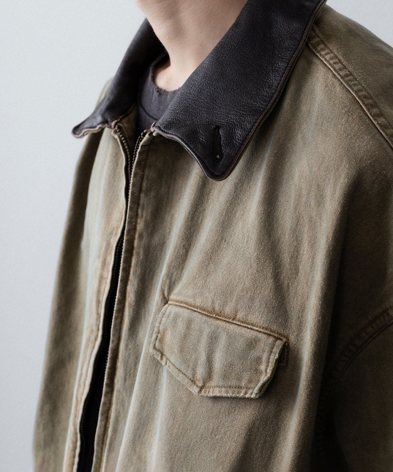 ssstein / シュタイン】SULFUR DYED WHIP CORD VINTAGE ZIP JACKET