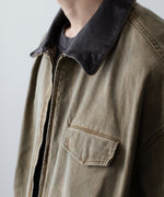 画像をギャラリービューアに読み込む, 【ssstein】SULFUR DYED WHIP CORD VINTAGE ZIP JACKET - KHAKI
